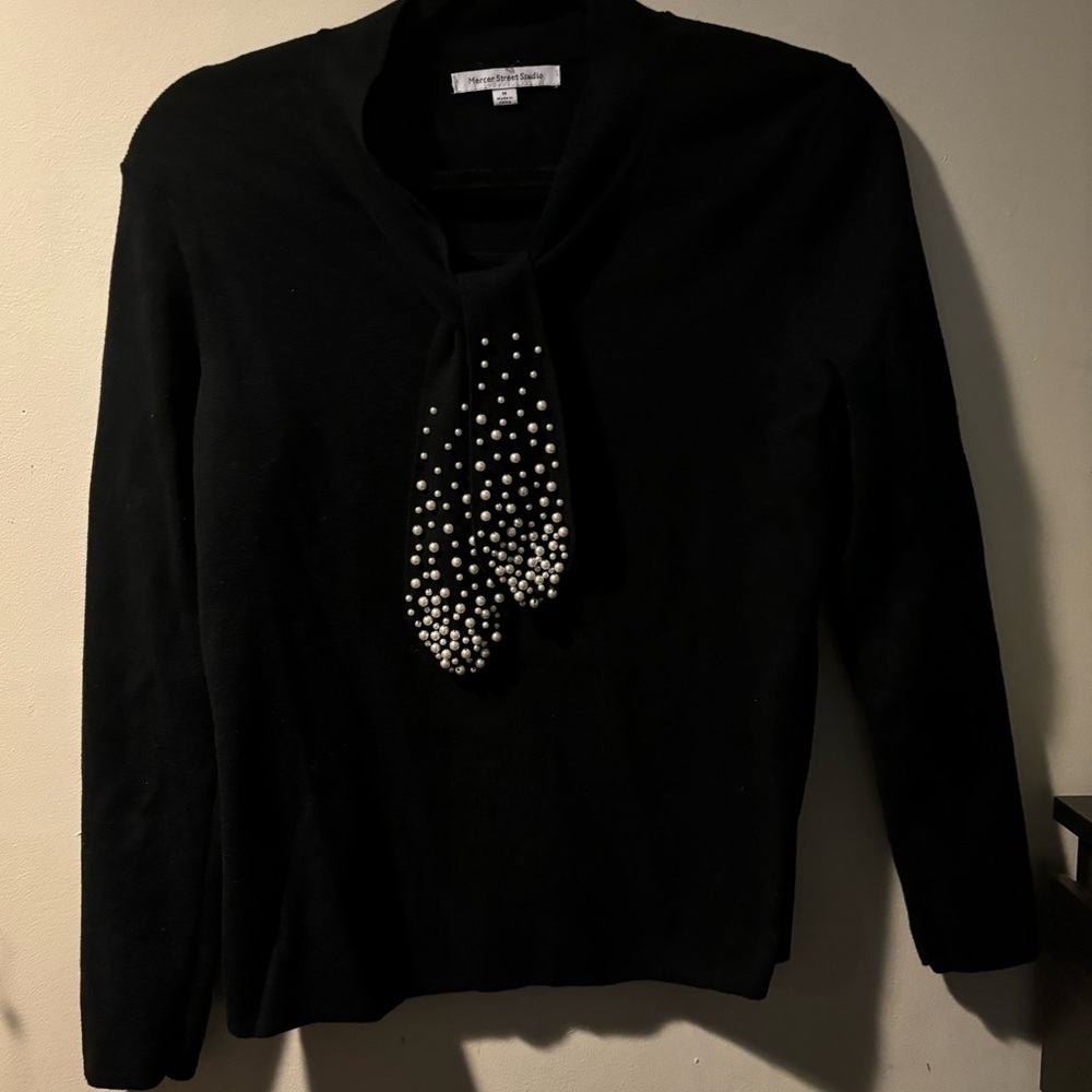 Sweater with Tie Detail